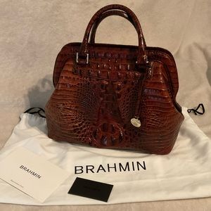 Brahmin Bristol Satchel Pecan Melbourne
